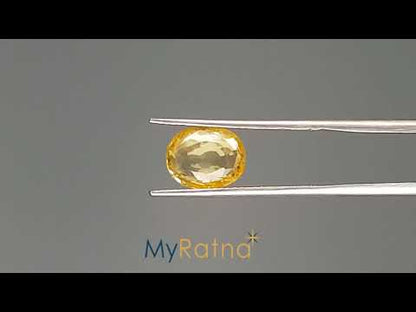 Yellow Sapphire - 4.14 Carats (Pukhraj - 4.51 Ratti)