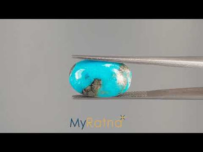 Turquoise - 8.85 Carats ( Firoza - 9.65 Ratti )