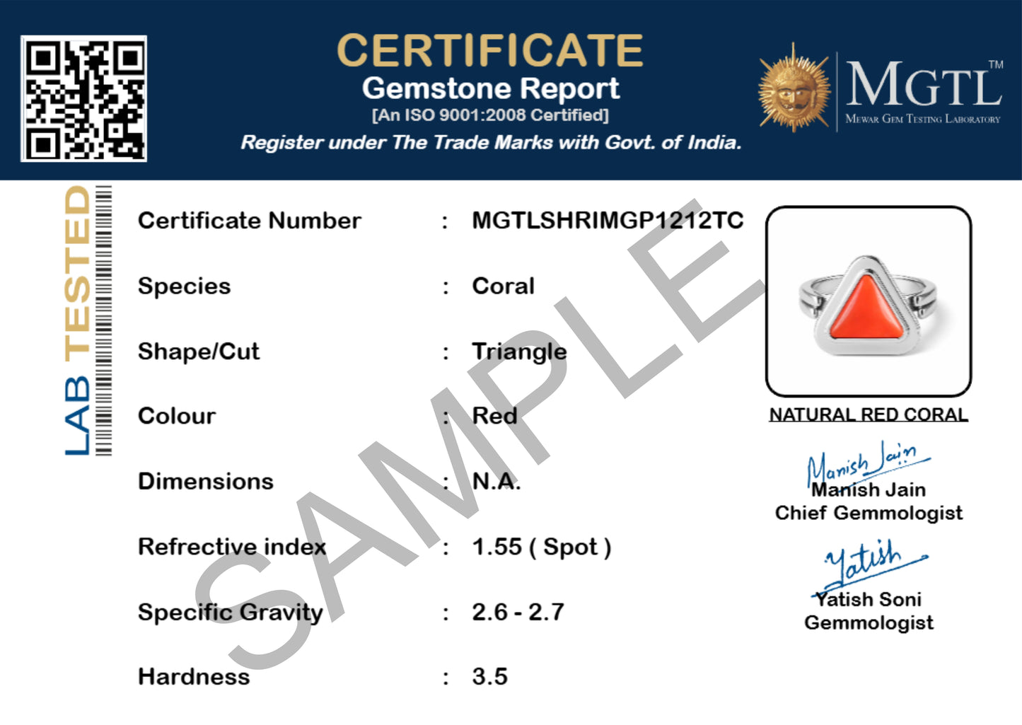 Luxury 925 Sterling Silver Red Coral Ring For Ladies