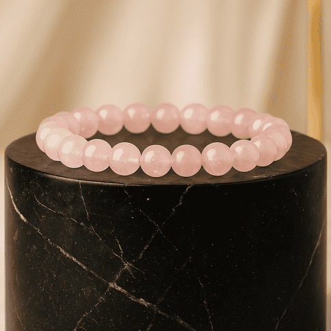 rose quartz bracelet, rose quartz crystal bracelet, rose quartz bead bracelet, rose quartz bracelet original