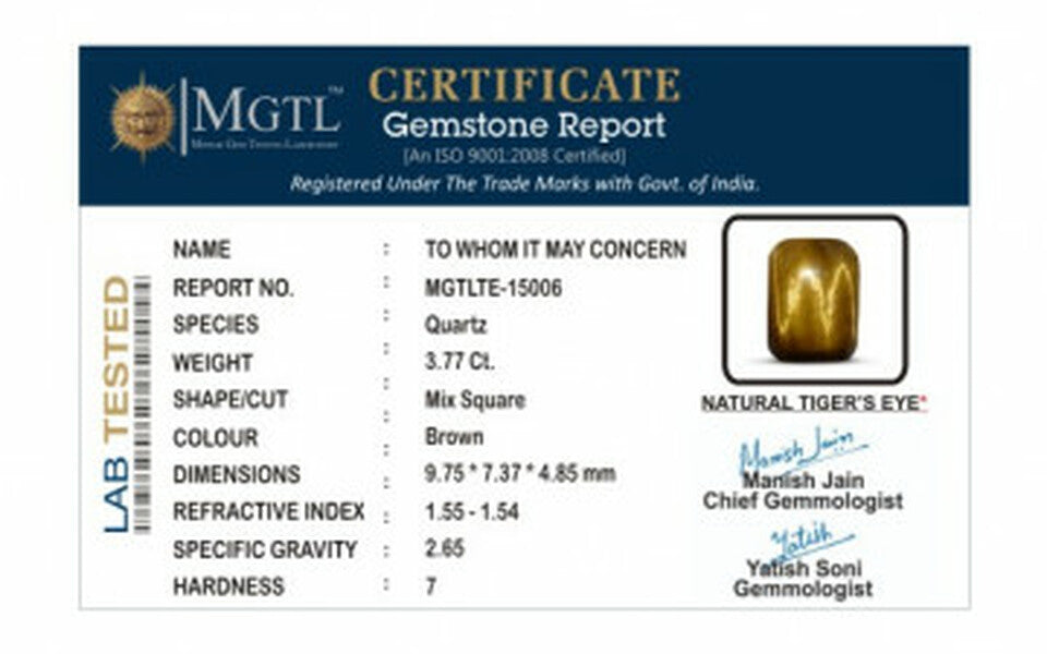 Tiger Eye - 3.77 Carats