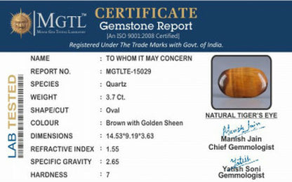 Tiger Eye - 3.70 Carats