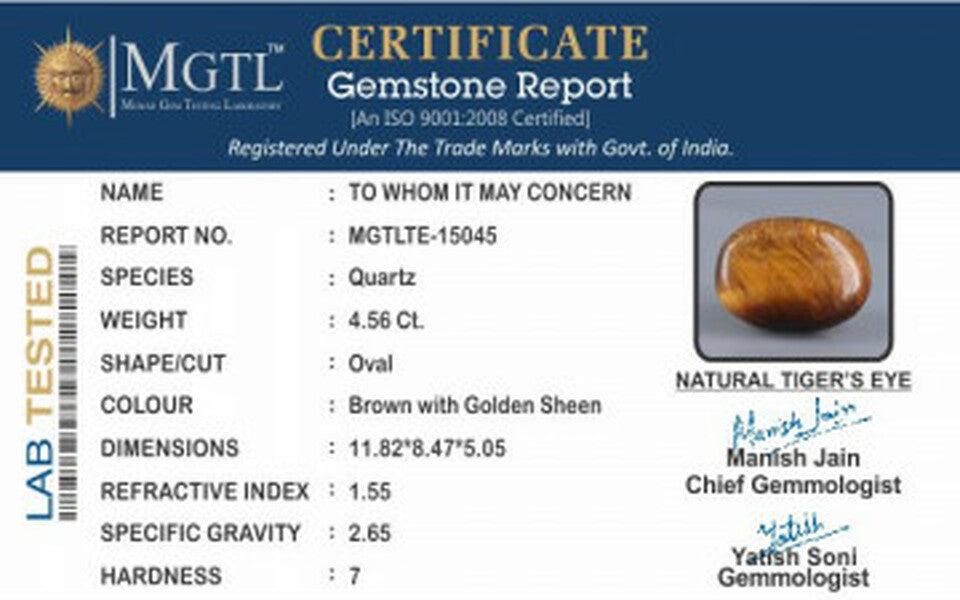 Tiger Eye - 4.56 Carats