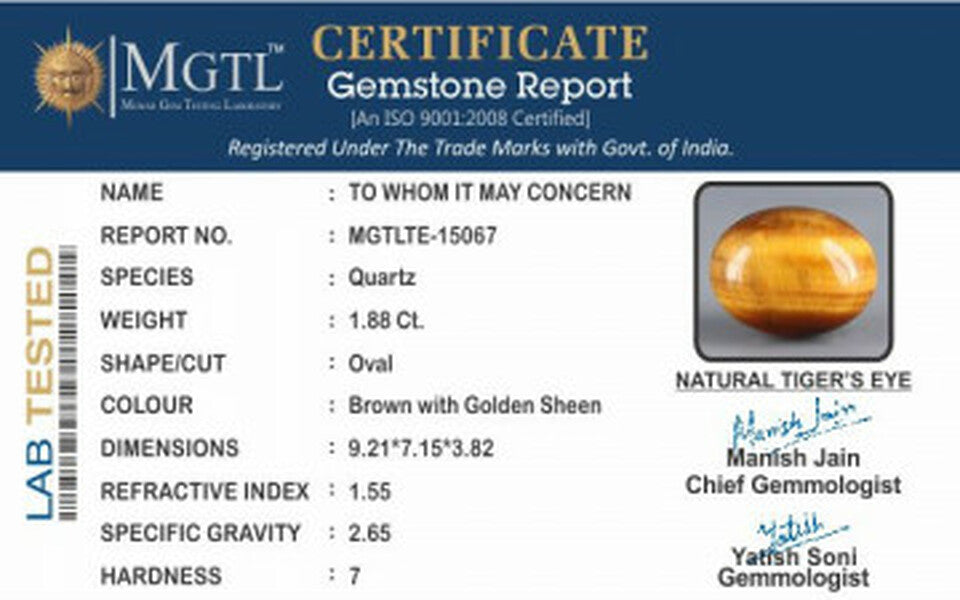 Tiger Eye - 1.88 Carats