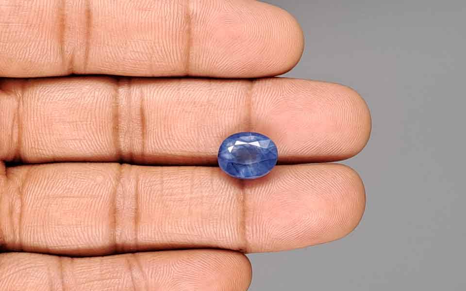 Blue Sapphire (Neelam) Gemstone - 6.46 Carats