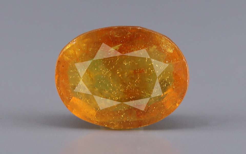 Yellow Sapphire (Pukhraj) Gemstone - 6.6 Carats