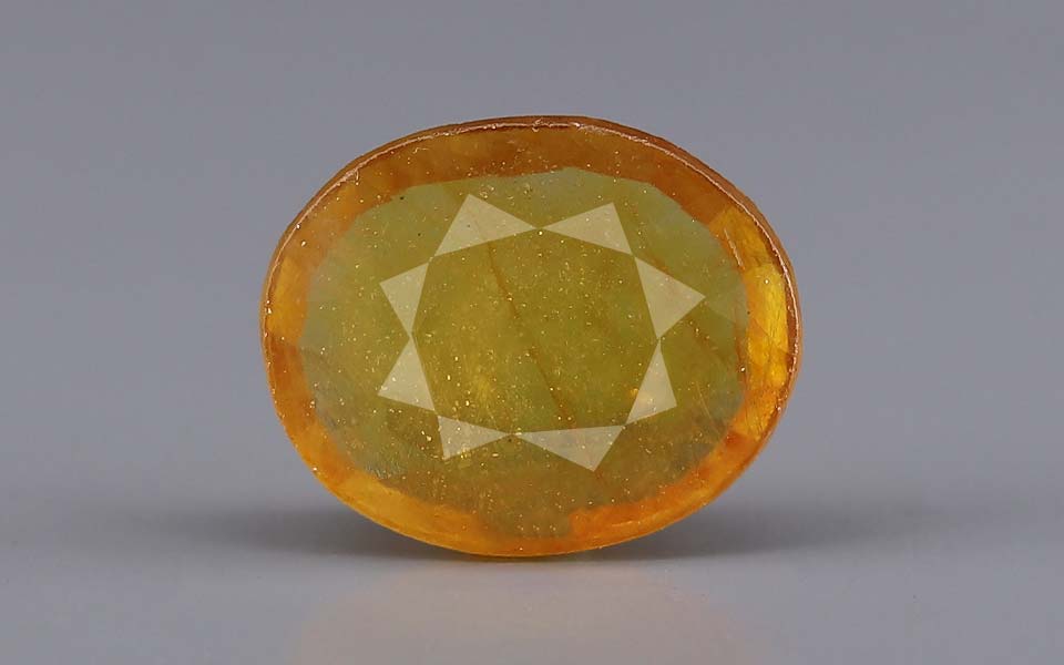 Yellow Sapphire (Pukhraj) Gemstone - 7.33 Carats