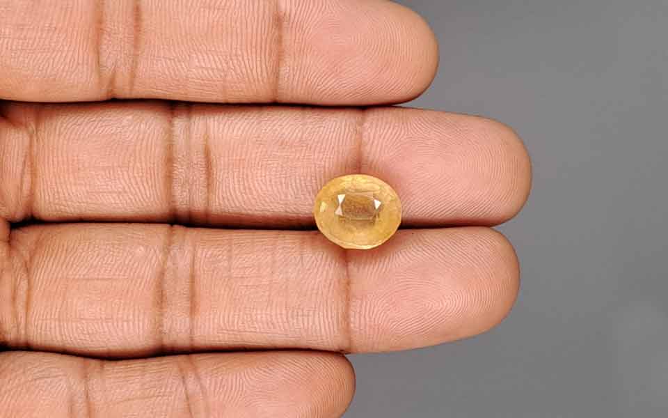 Yellow Sapphire (Pukhraj) Gemstone - 8.52 Carats