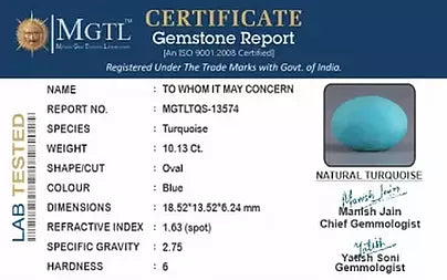 Turquoise - 10.13 Carats