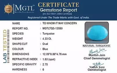 Turquoise - 4.33 Carats