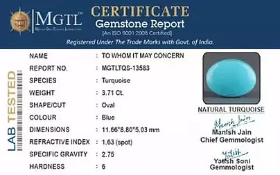 Turquoise - 3.71 Carats