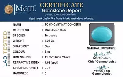 Turquoise - 4.26 Carats