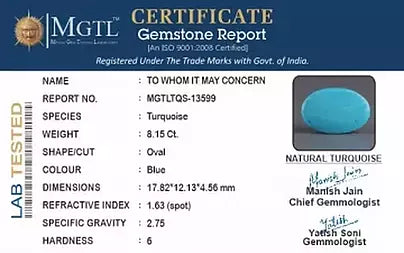 Turquoise - 8.15 Carats