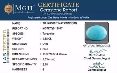 Turquoise - 4.38 Carats