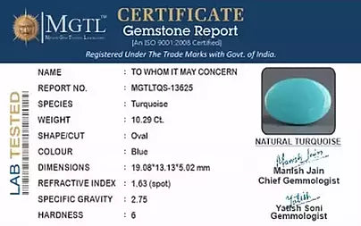 Turquoise - 10.29 Carats