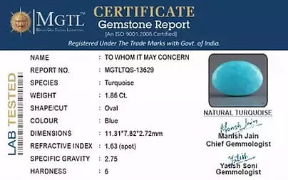 Turquoise - 1.86 Carats