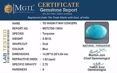 Turquoise - 5.58 Carats
