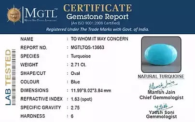Turquoise - 2.71 Carats