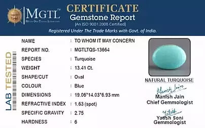 Turquoise - 13.41 Carats