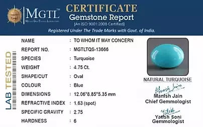 Turquoise - 4.75 Carats