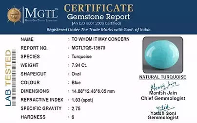 Turquoise - 7.94 Carats