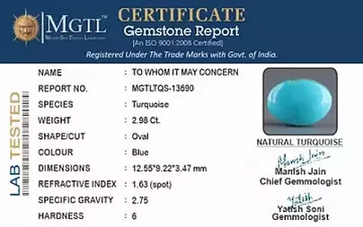 Turquoise - 2.98 Carats