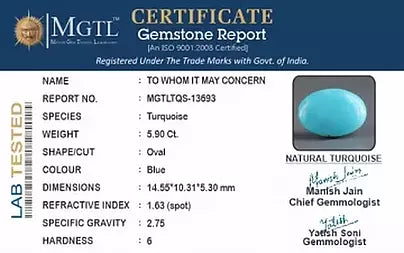 Turquoise - 5.90 Carats