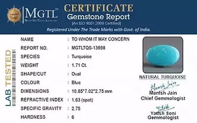 Turquoise - 1.71 Carats