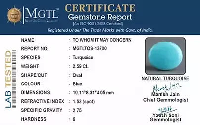 Turquoise - 2.59 Carats