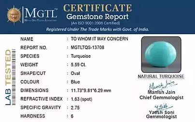 Turquoise - 5.59 Carats