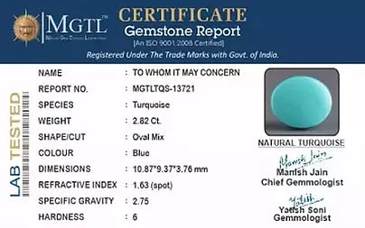 Turquoise - 2.82 Carats