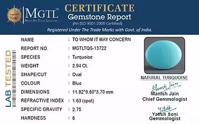 Turquoise - 2.94 Carats