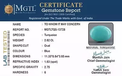 Turquoise - 2.62 Carats