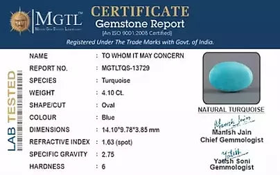 Turquoise - 4.10 Carats