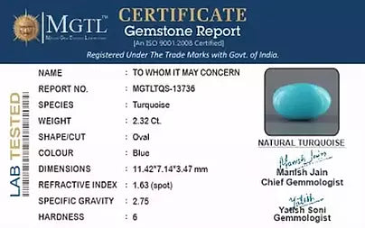 Turquoise - 2.32 Carats