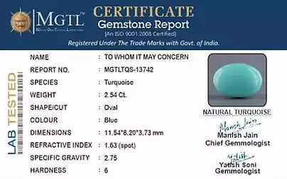 Turquoise - 2.54 Carats