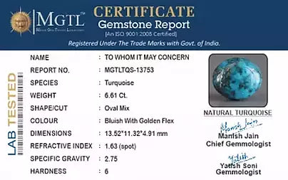 Turquoise - 6.61 Carats