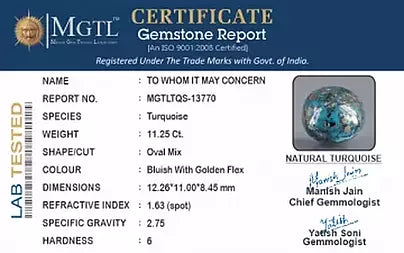 Turquoise - 11.25 Carats
